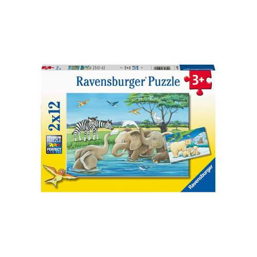 RBURG - BABY SAFARI ANIMALS 2X12 PC - Toyworld Frankston