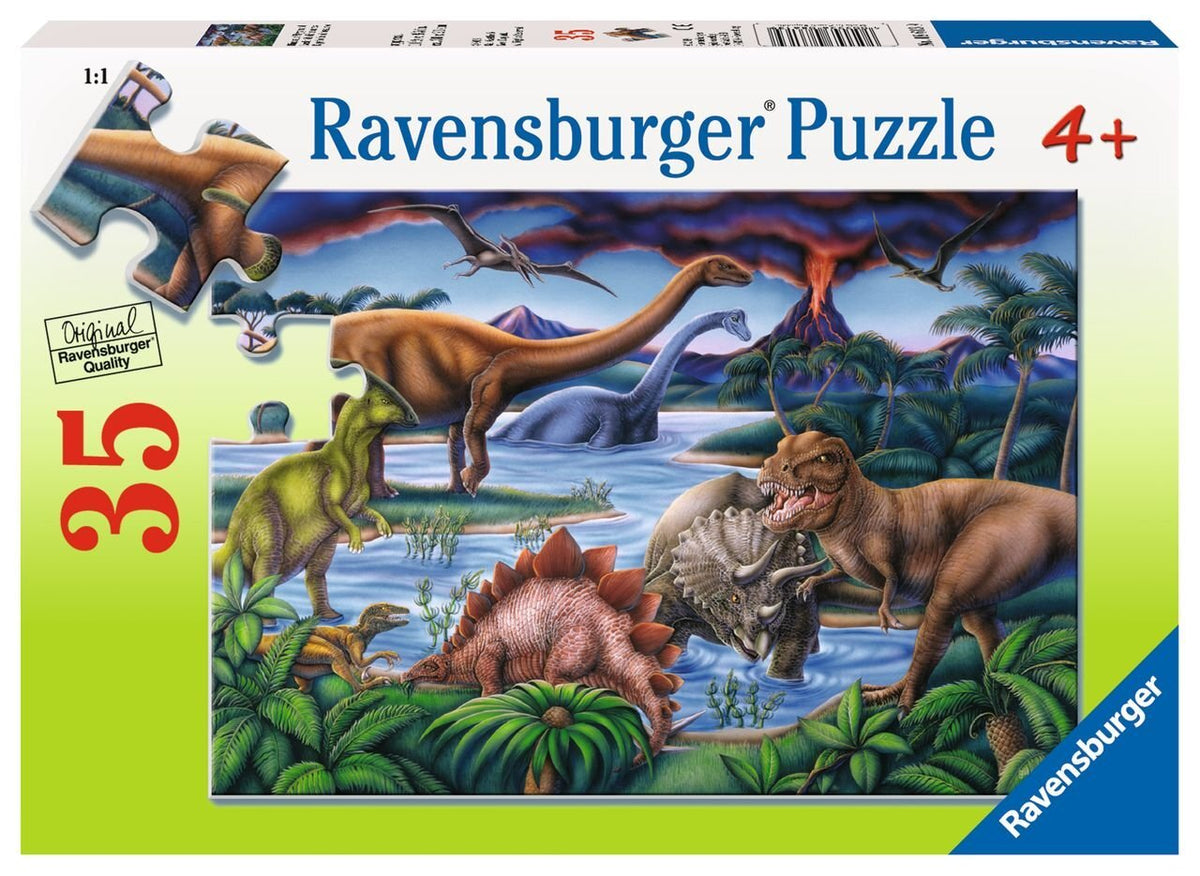 RAVENSBURGER - DINOSAUR PLAYGROUND PUZZLE 35PC