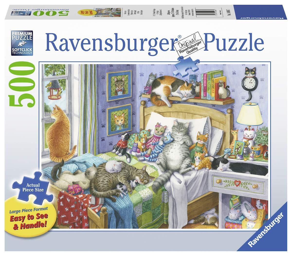 RAVENSBURGER - CAT NAP PUZZLE 500PCLF - Toyworld Frankston