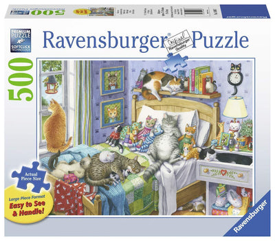 RAVENSBURGER - CAT NAP PUZZLE 500PCLF - Toyworld Frankston