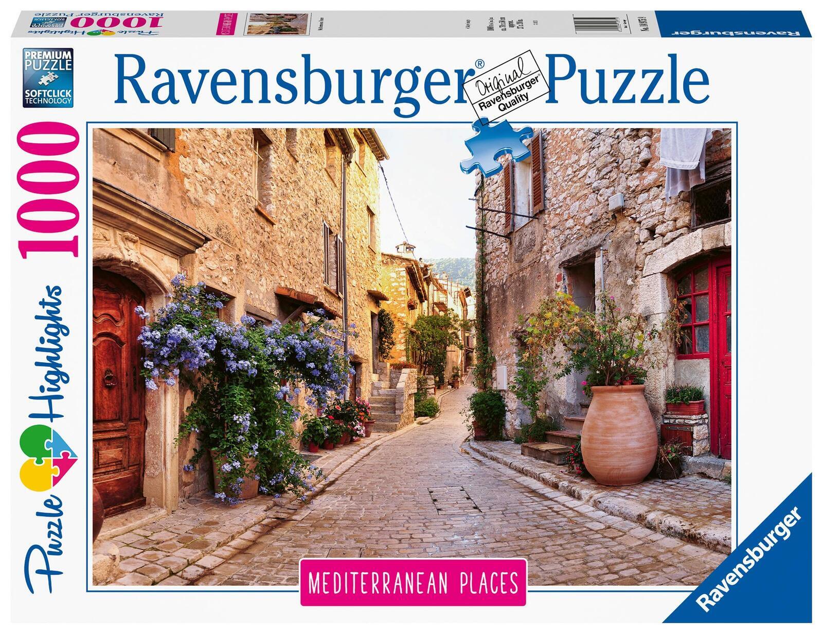 RAVENSBURGER MEDITERRANEAN FRANCE 1000PC - Toyworld Frankston