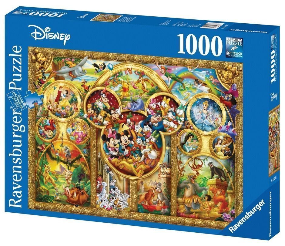RAVENSBURGER DISNEY THE BEST DISNEY THEMES 1000PC PUZZLE - Toyworld Frankston