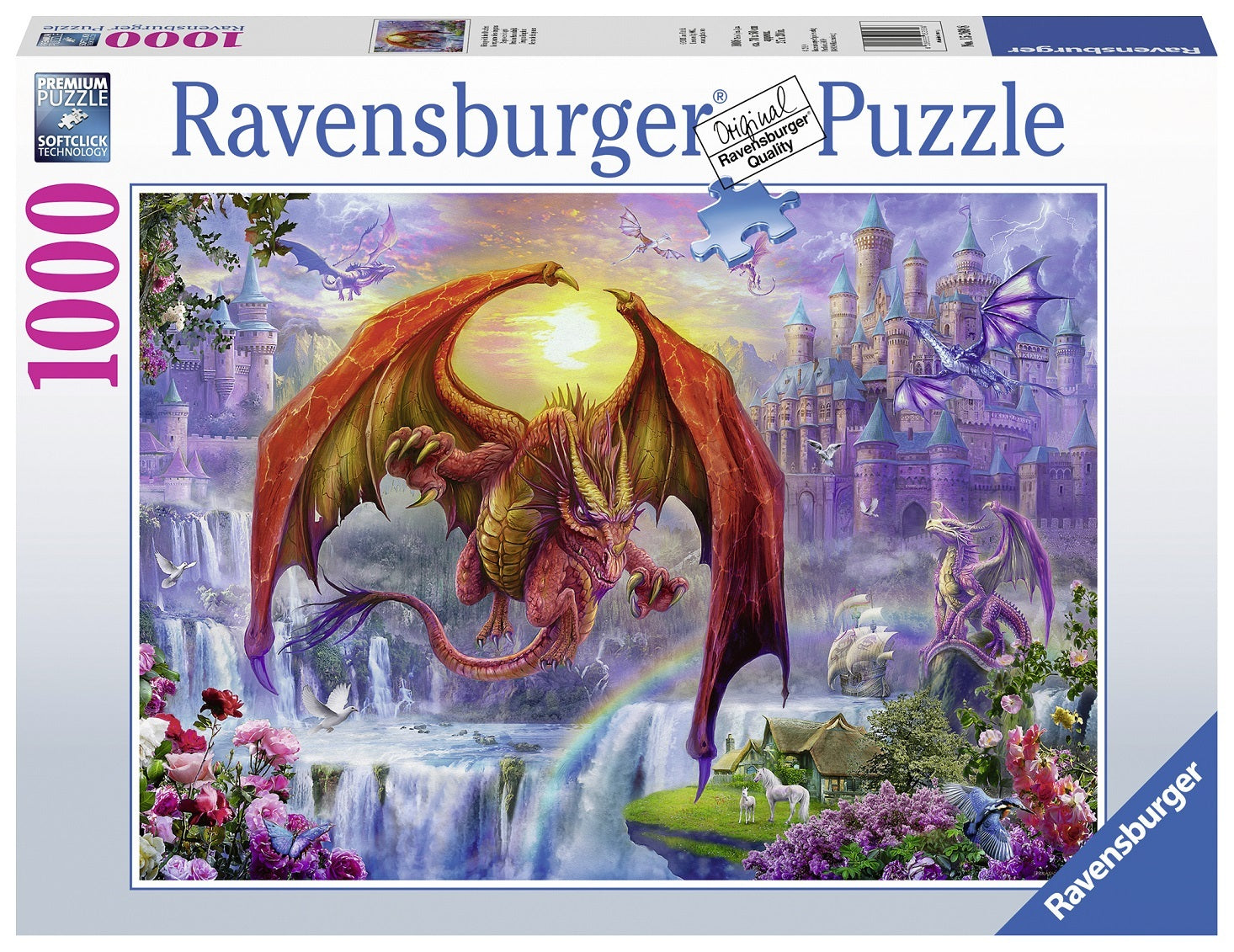 RAVENSBURGER DRAGON KINGDOM 1000PC PUZZLE - Toyworld Frankston