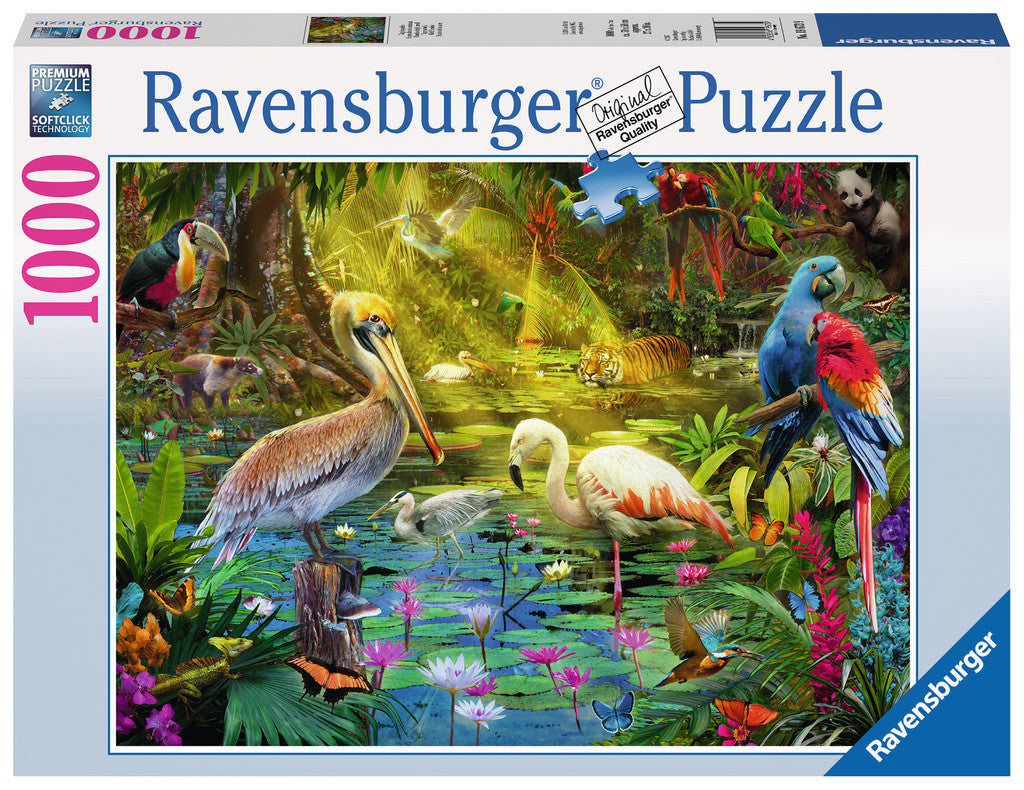 RAVENSBURGER - BIRD PARADISE PUZZLE 1000PC - Toyworld Frankston