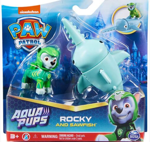 PAW PATROL AQUA HERO PUPS ASSORT - ROCKY - Toyworld Frankston