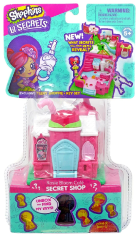 SHOPKINS LITTLE SECRETS MINI PLAYSET - ROSIE BLOOM CAFE - Toyworld Frankston