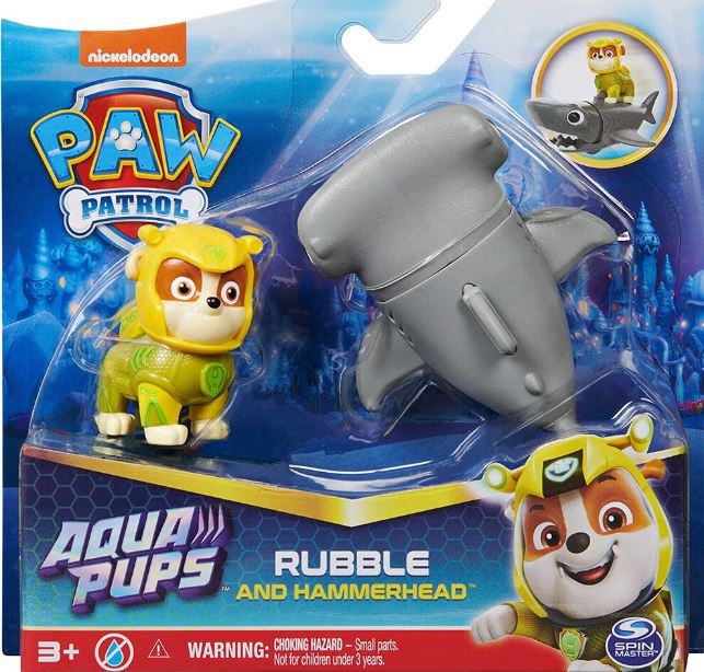 PAW PATROL AQUA HERO PUPS ASSORT - RUBBLE - Toyworld Frankston