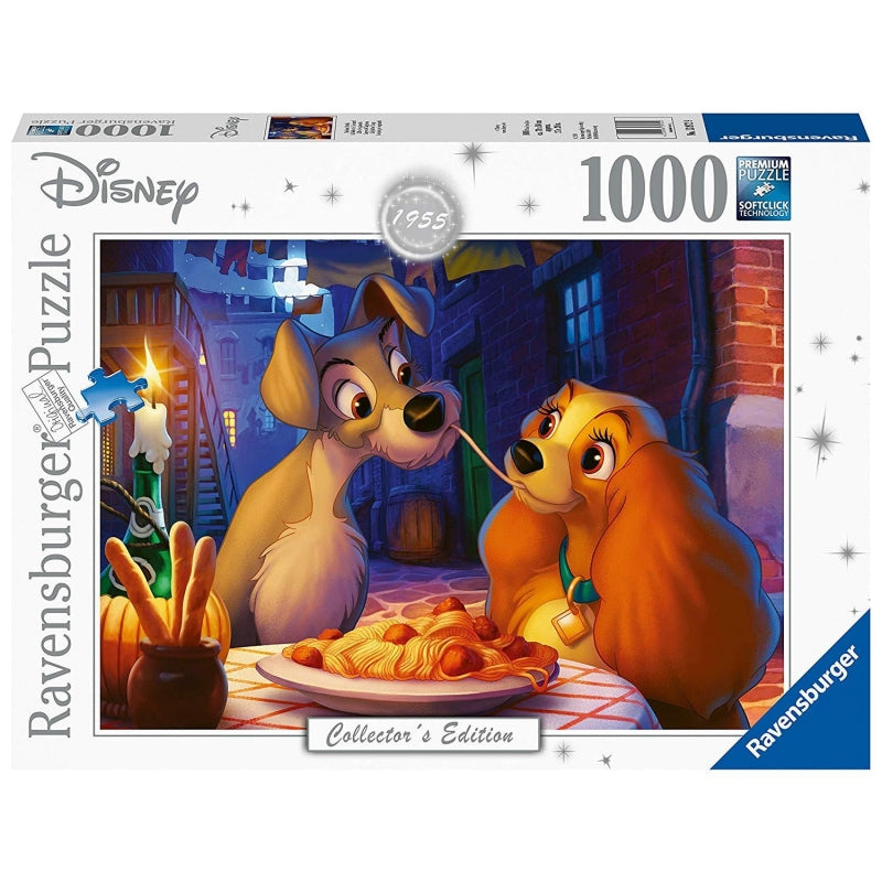 RAVENSBURGER 139729 DISNEY LADY AND TRAMP 1000PC PUZZLE - Toyworld Frankston
