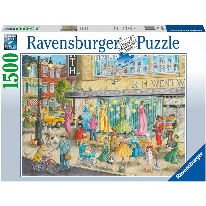 RAVENSBURGER SIDEWALK FASHION 1500PC - Toyworld Frankston