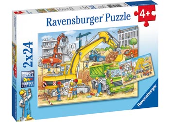 PUZZLE 2 X 24 HARD AT WORK - Toyworld Frankston