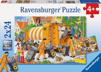 RBURG - TRASH REMOVAL PUZZLE 2X24PC - Toyworld Frankston