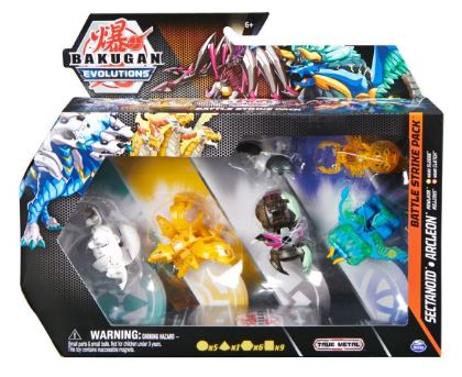BAKUGAN EVOLUTIONS BATTLE STRIKE PACK BLUE YELLOW - Toyworld Frankston