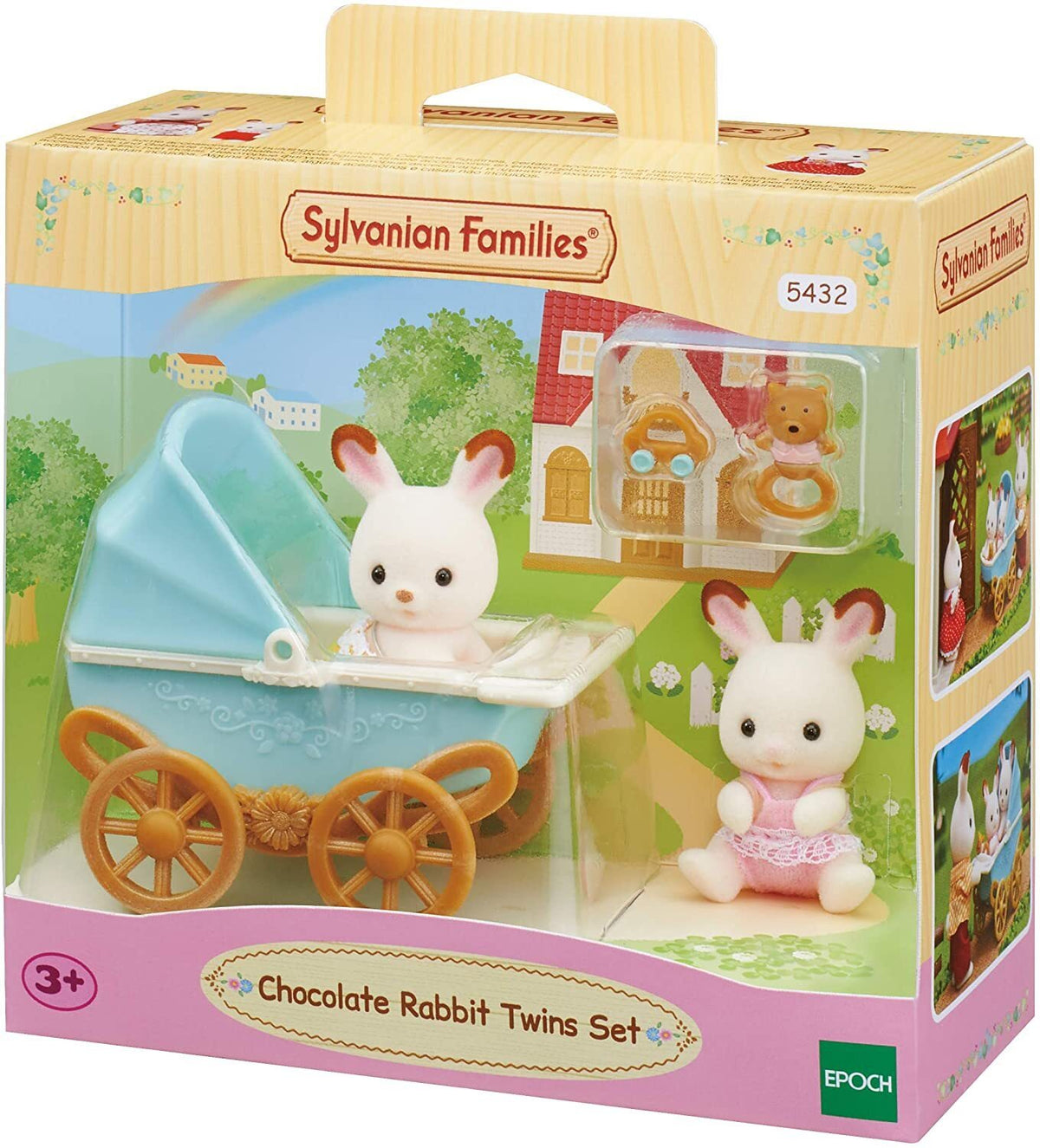 CHOCOLATE RABBIT TWINS SET
