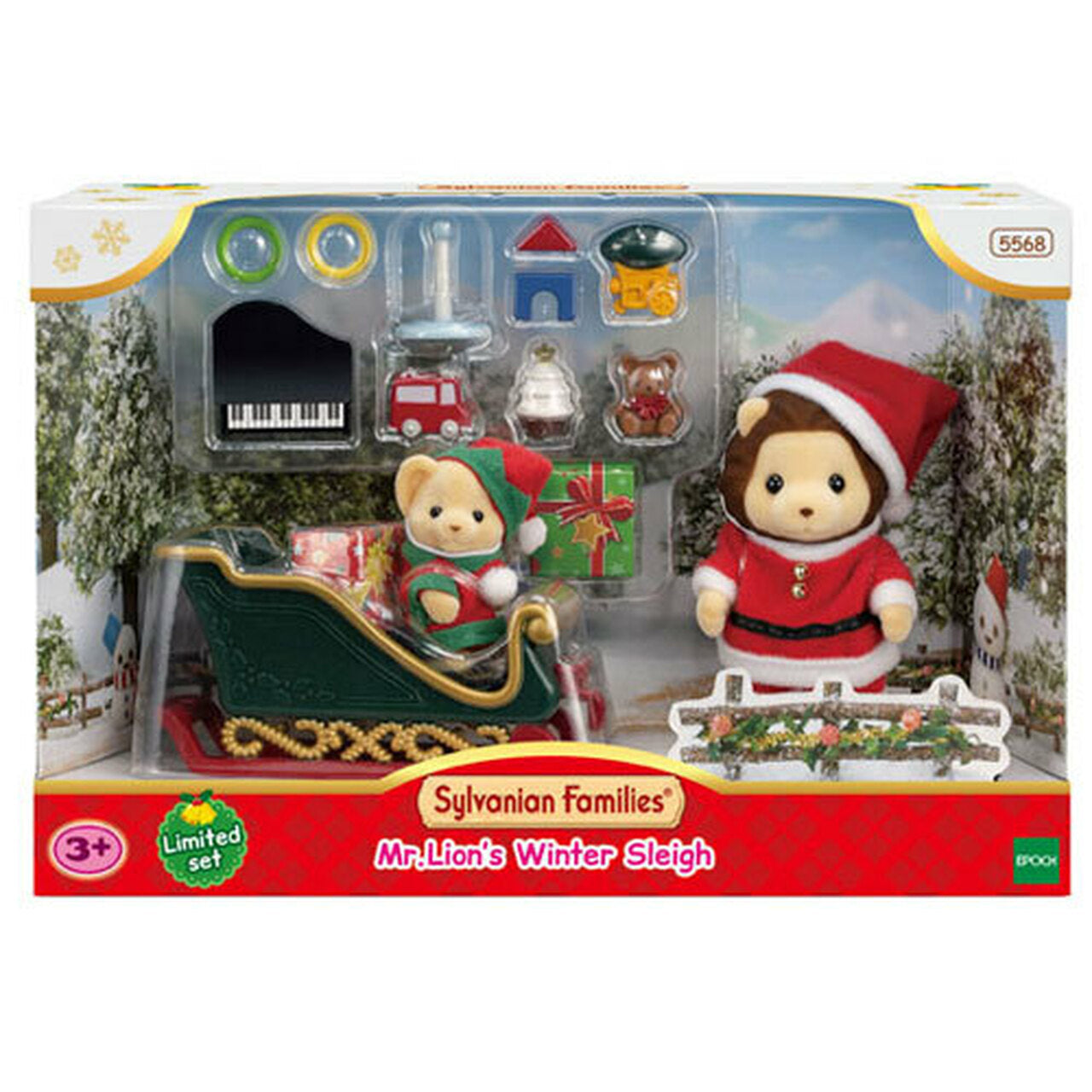 SYLVANIAN FAMILIE MR LIONS WINTER SLEIGH - Toyworld Frankston