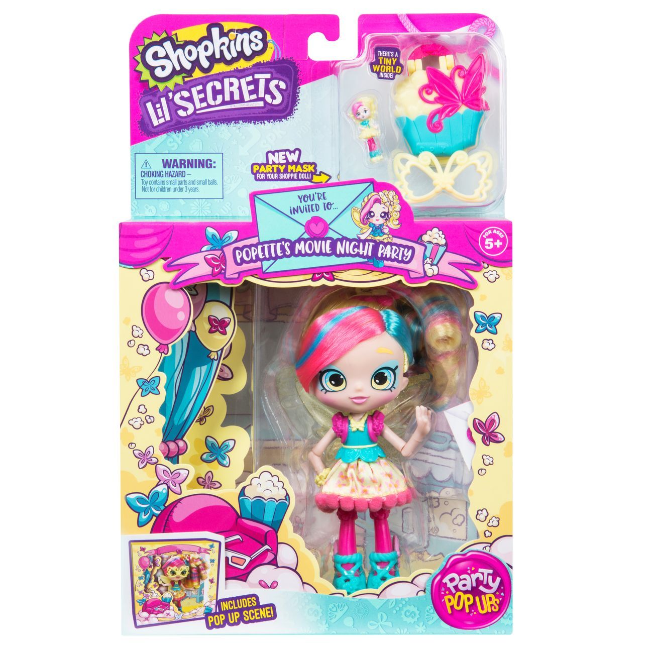 SHOPKINS LITTLE SECRETS - POPETTES MOVIE NIGHT PARTY - Toyworld Frankston