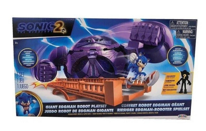 SONIC 2 MOVIE - GIANT EGGMAN ROBOT PLAYSET - Toyworld Frankston
