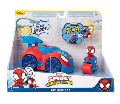 SPIDEY AMAZING FRIENDS WEB STRIKE 2 N 1 - Toyworld Frankston