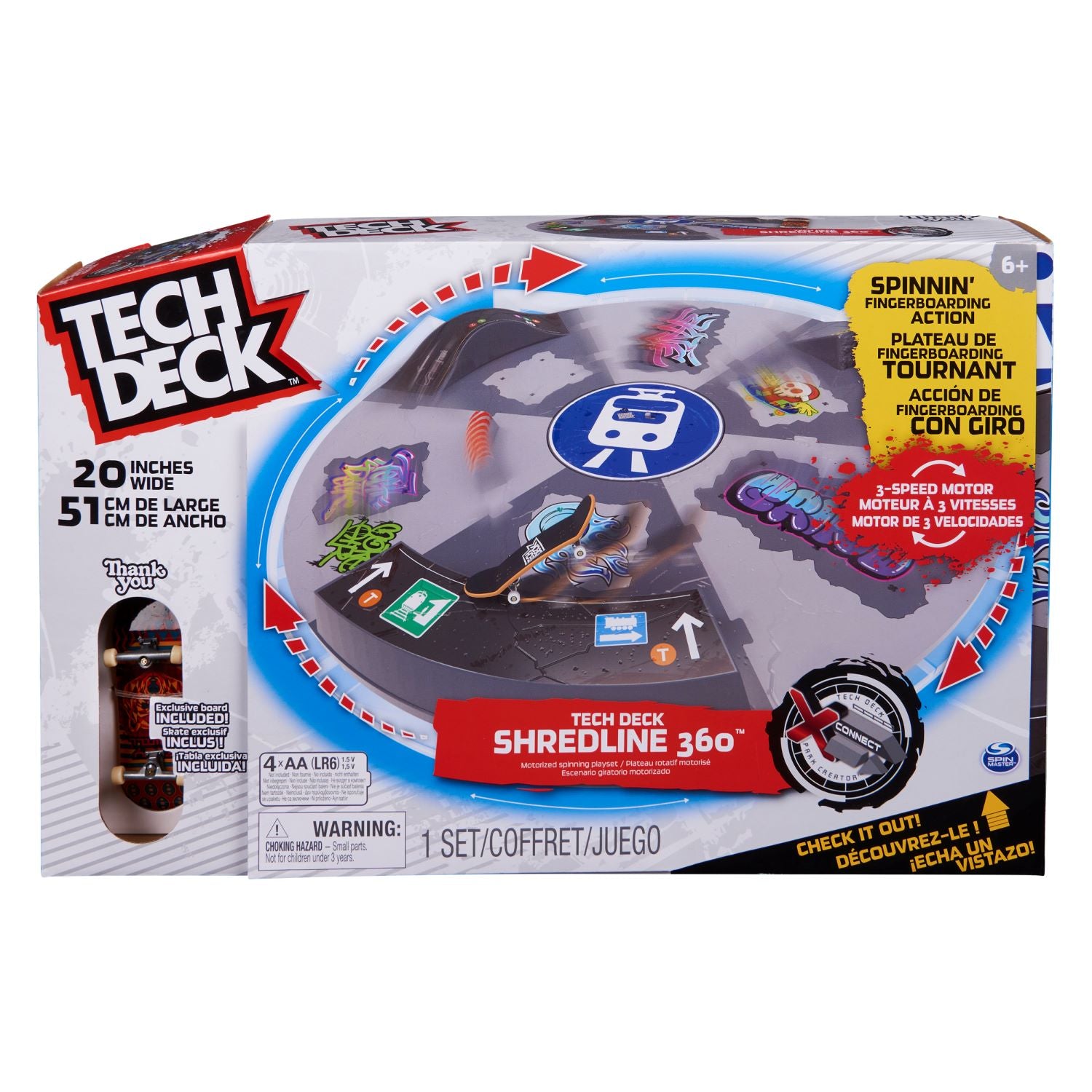 TECH DECK SHREDLINE 360 TURNTABLE - Toyworld Frankston