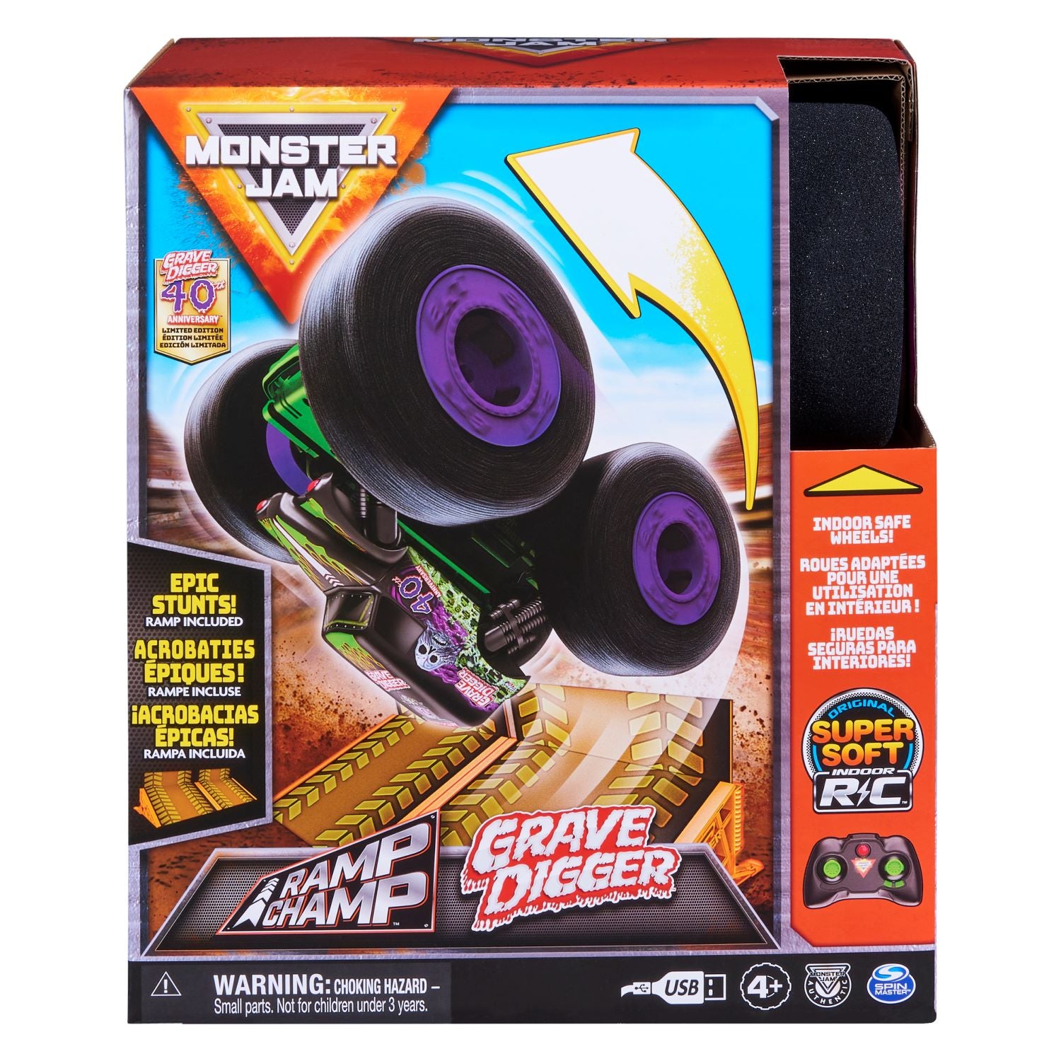 MONSTAR JAM RC RAMP CHAMP GRAVE DIGGER - Toyworld Frankston