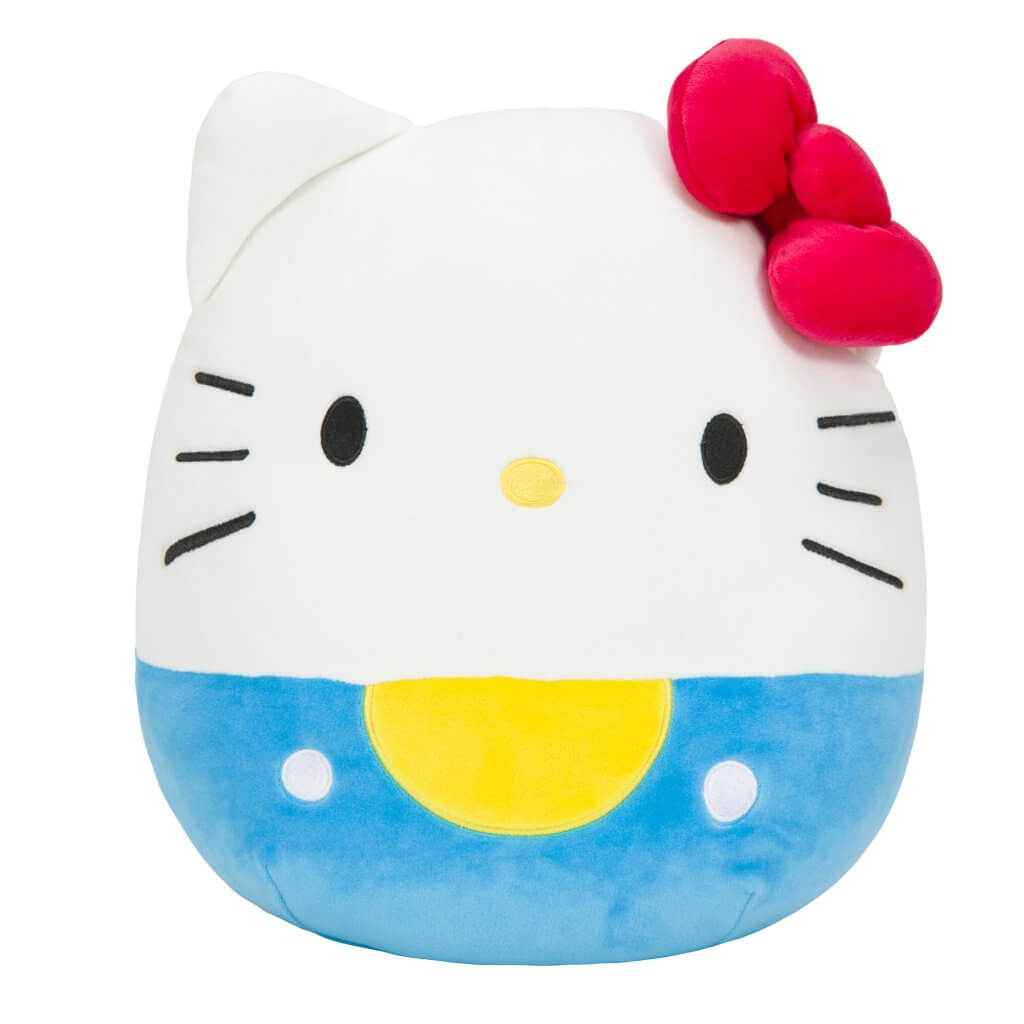 SQUISHMALLOWS 12 INCH HELLO KITTY AND FRIENDS BLUE HELLO KITTY - Toyworld Frankston