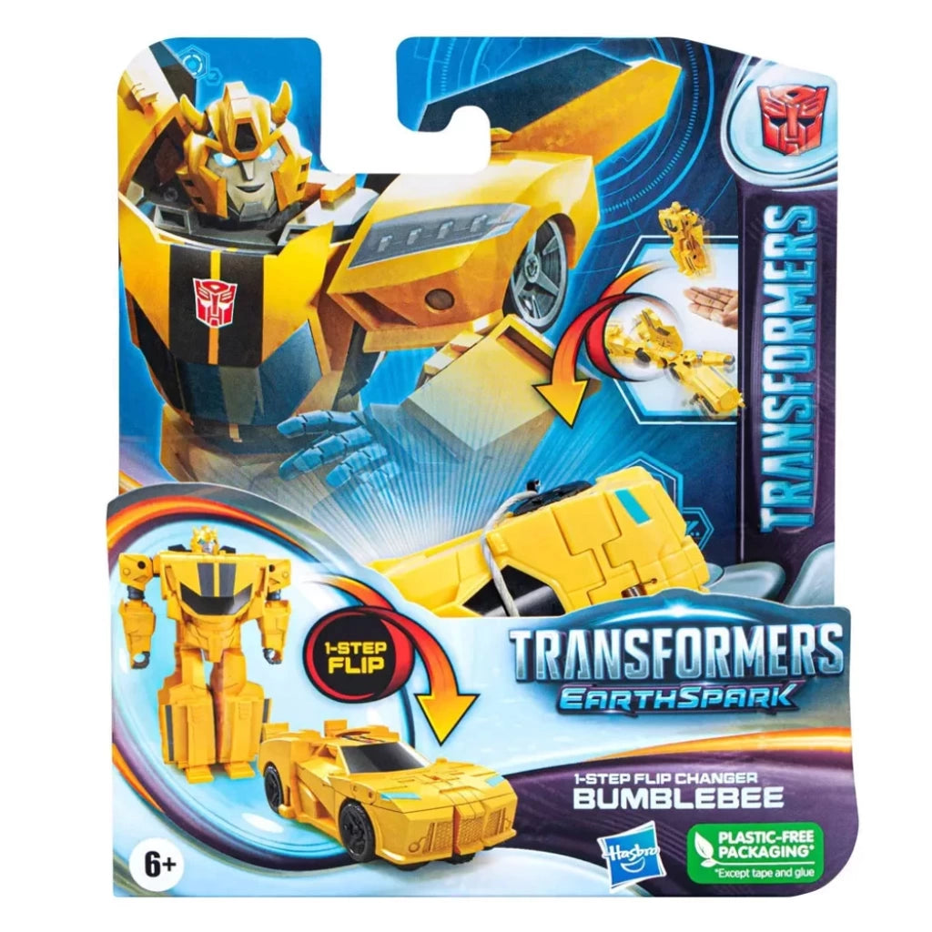 TRANSFORMERS EARTHSPARK STEP FLIP ASSORTED - BUMBLEBEE