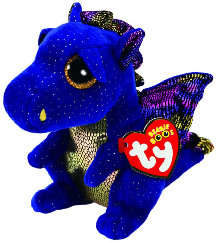 BEANIE BOO REG SAFFIRE BLUE DRAGON | Toyworld Frankston | Toyworld Frankston
