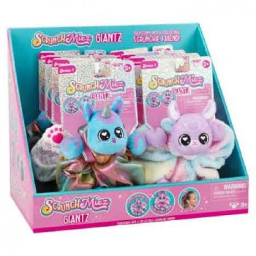 SCRUNCHMIEZ GIANTZ SHIMMER SERIES SCRUNCHIE COLLECTABLE FRIEND - Toyworld Frankston