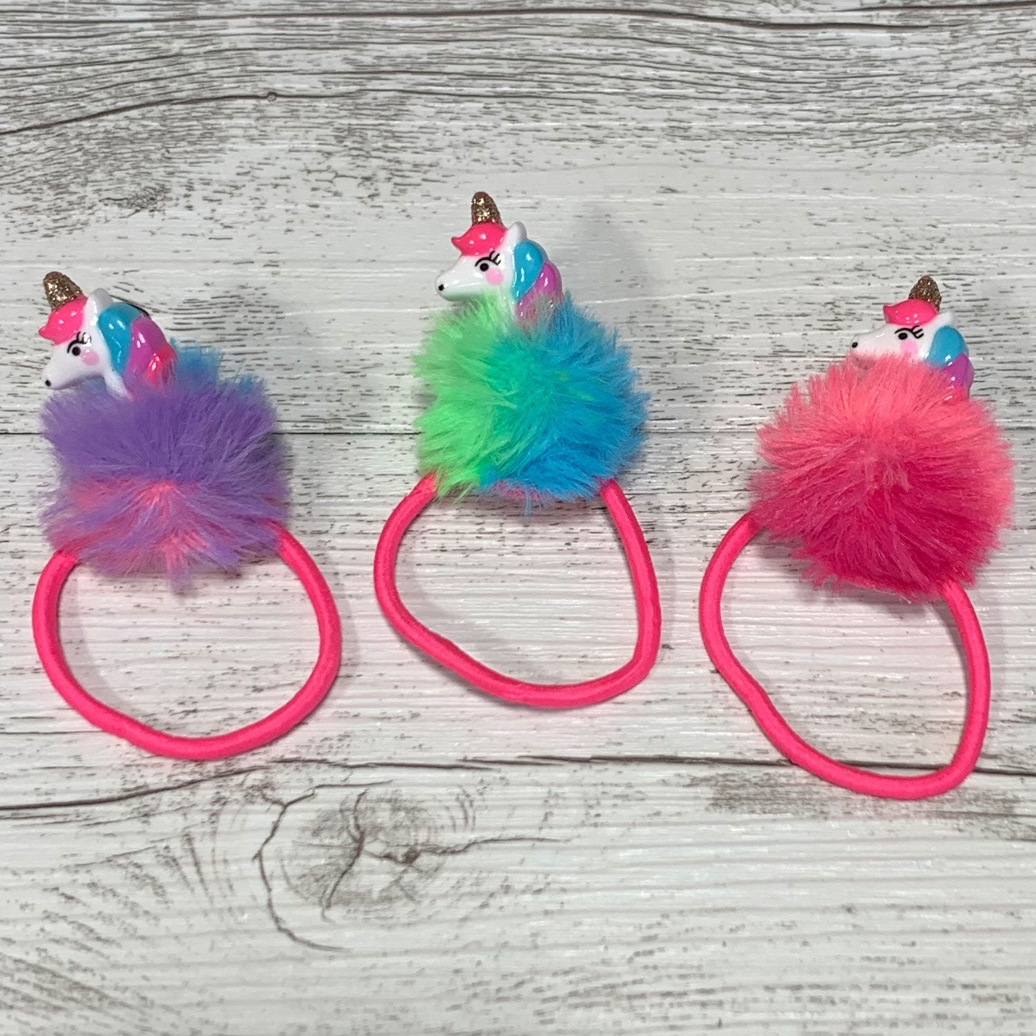 UNICORN POM POM HAIR TIE - Toyworld Frankston