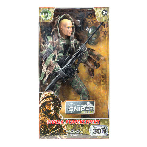 WORLD PEACEKEEPERS 1:6 SUPER ARTICULATED JUNGLE SNIPER FIGURE - Toyworld Frankston