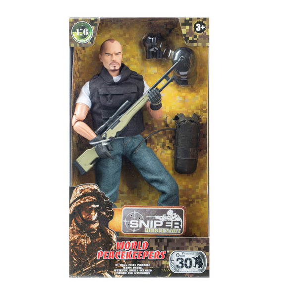 WORLD PEACEKEEPERS 1:6 SNIPER SET MERCENARY - Toyworld Frankston