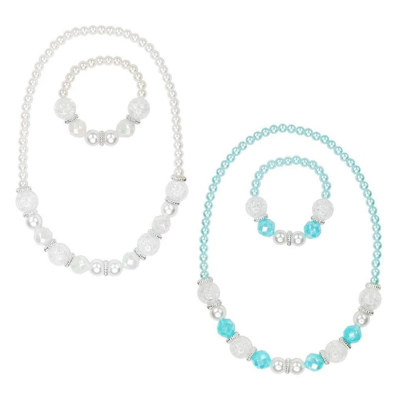 PINK POPPY SNOW PRINCESS NECKLACE AND BRACELET - Toyworld Frankston