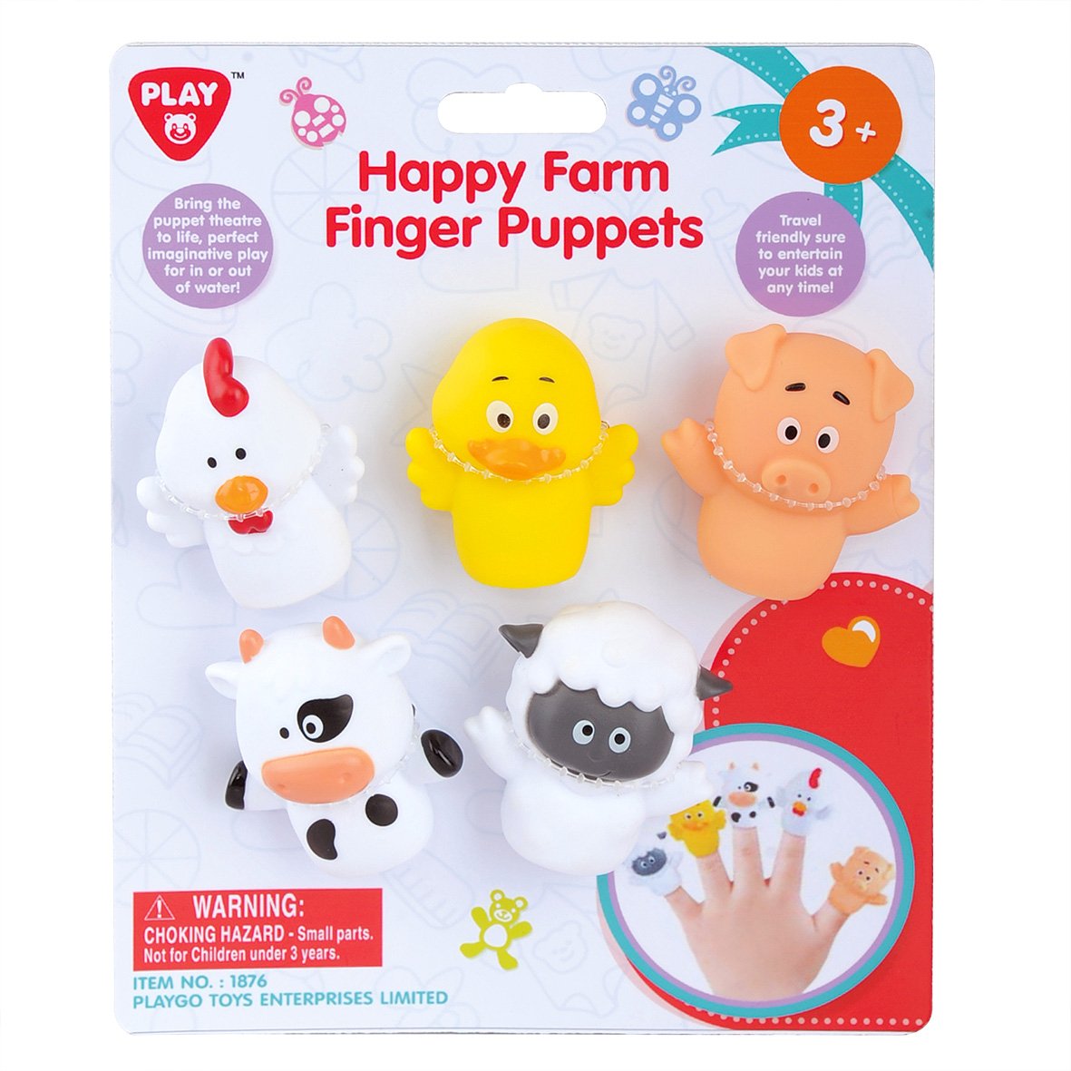 PLAYGO FINGER PUPPETS - FARM ANIMALS - Toyworld Frankston