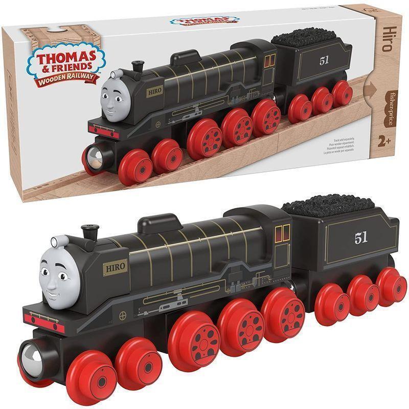 THOMAS AND FRIENDS WOODEN RAILWAY - HIRO ENDGINE AND COAL CAR - Toyworld Frankston