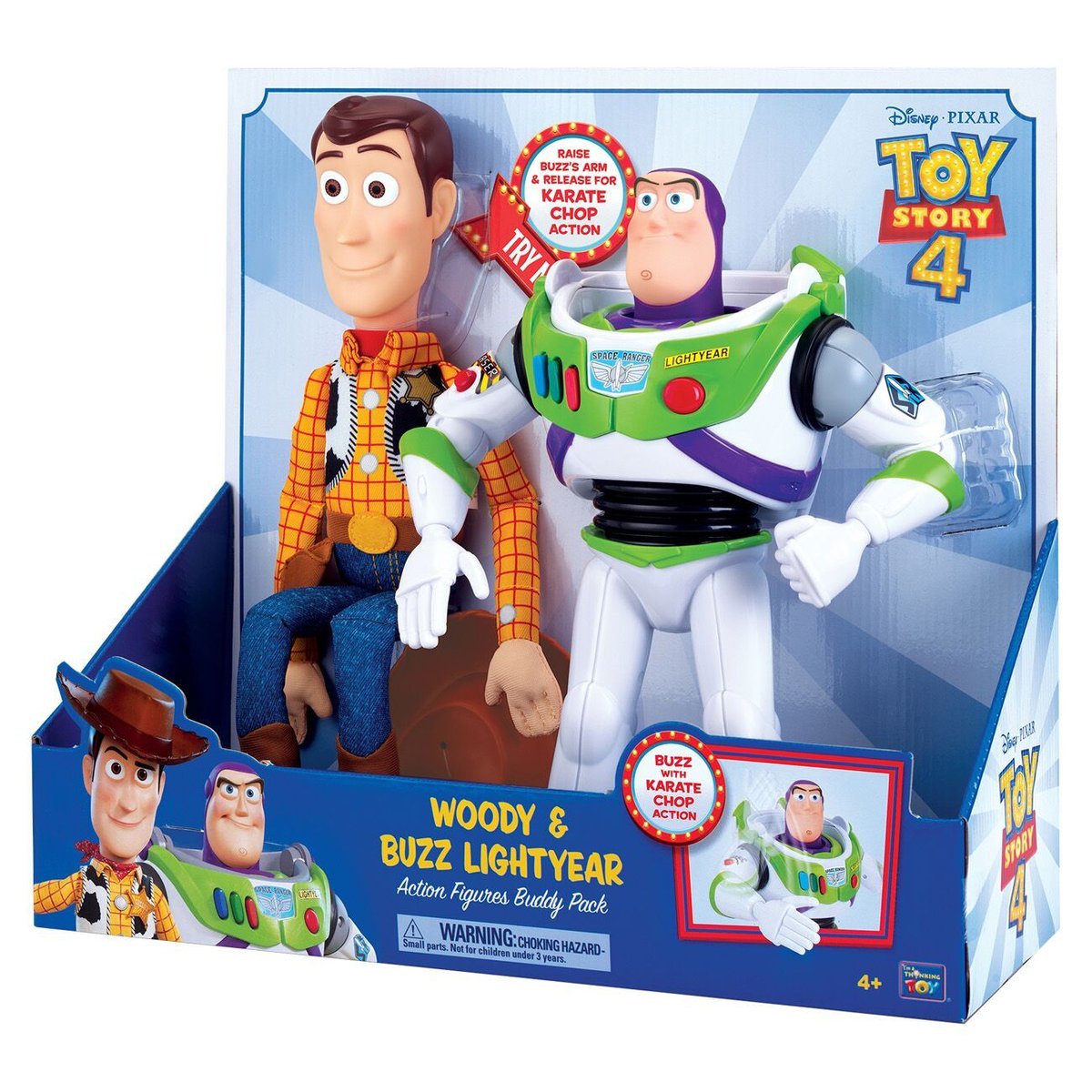TOY STORY 4 KARATE BUZZ AND WOODY TWIN PACK - Toyworld Frankston