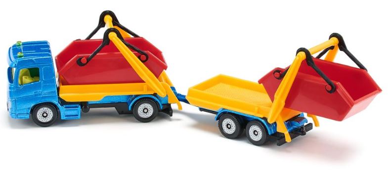 SIKU - TRUCK WITH SKIP AND TRAILER