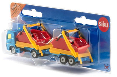 SIKU - TRUCK WITH SKIP AND TRAILER