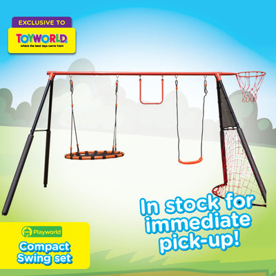 PLAYWORLD COMPACT SWING SET - Toyworld Frankston