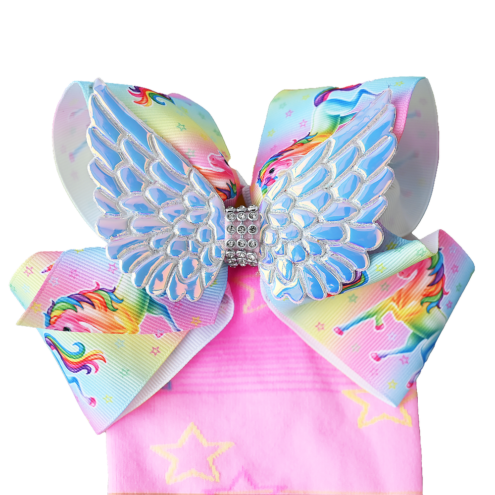 MADMIA UNICORN BOW SOCKS W/ SPARKLE WINGS - Toyworld Frankston