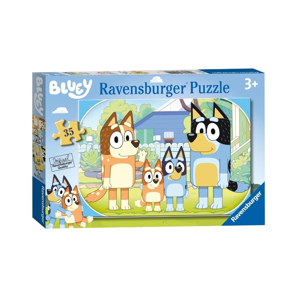 RAVENSBURGER BLUEY FAMILY TIME 35PC PUZZLE - Toyworld Frankston