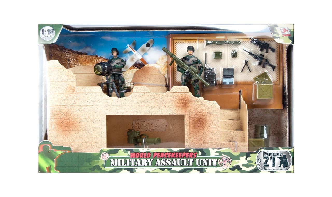 WORLD PEACEKEEPERS MILITARY PLAYSET MILITARY ASSAULT UNIT - Toyworld Frankston