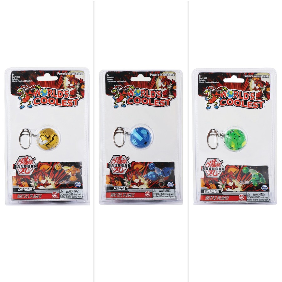 WORLD'S COOLEST - BAKUGAN KEYCHAIN - Toyworld Frankston