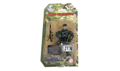 WORLD PEACE KEEPERS SINGLE MILITARY FIGURE 1:18 - Toyworld Frankston