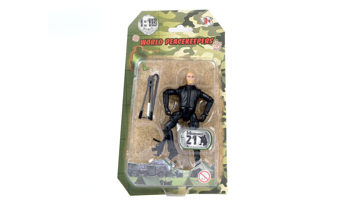 WORLD PEACE KEEPERS SINGLE MILITARY FIGURE 1:18 - Toyworld Frankston