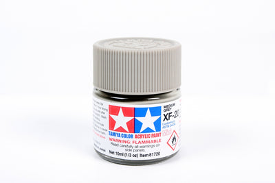 TAMIYA ACRYLIC PAINT MINI XF-20 MEDIUM GREY - Toyworld Frankston
