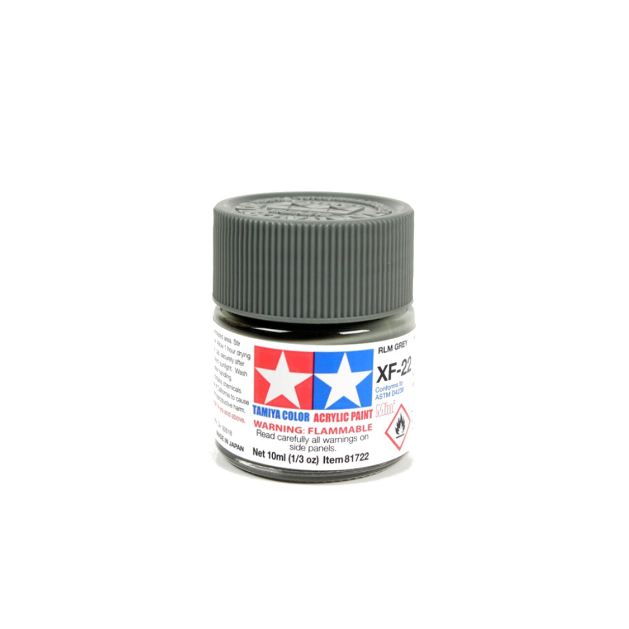 TAMIYA T81722 ACRYLIC XF-22 RLM GREY - Toyworld Frankston