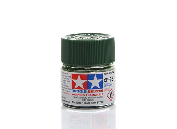 TAMIYA ACRYLIC XF-26 DEEP GREEN - Toyworld Frankston