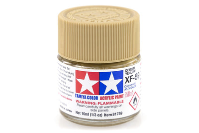 TAMIYA ACRYLIC XF-59 DESERT YELLOW - Toyworld Frankston