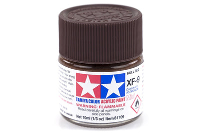 TAMIYA ACRYLIC XF-9 HULL RED - Toyworld Frankston