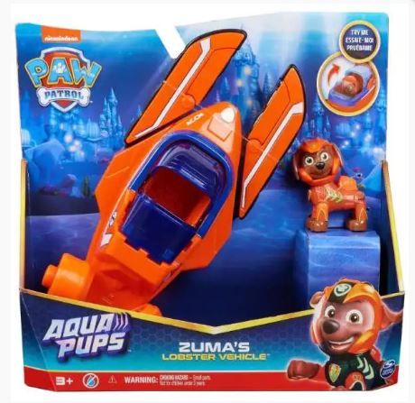 PAW PATROL AQUA THEMED VEHICLES ASS - ZUMA'S LOBSTER
