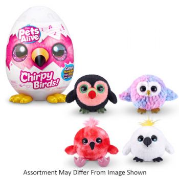 ZURU PET'S ALIVE CHRIPY BIRDS ASSORT